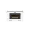 Módulo Acoplador HDMI 2.0, Hembra a Hembra Tipo-A, Categoría 2, Uso en 2 Puertos Mini-Com, Color Blanco