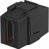 Módulo Acoplador NetKey HDMI 2.0, Hembra a Hembra Tipo-A, Categoría 2, Keystone, Color Negro