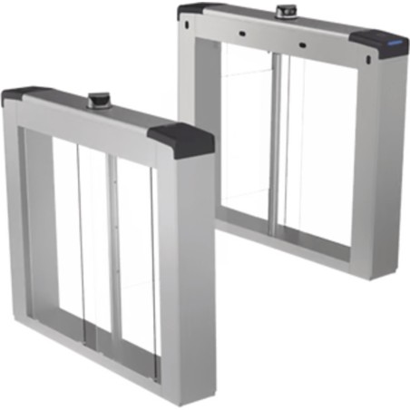 Torniquetes Quick Pass Carril de 65 cms (25.6 in) / Reconocimiento Facial y Lectores de Tarjeta Incluidos / Aletas de Ac