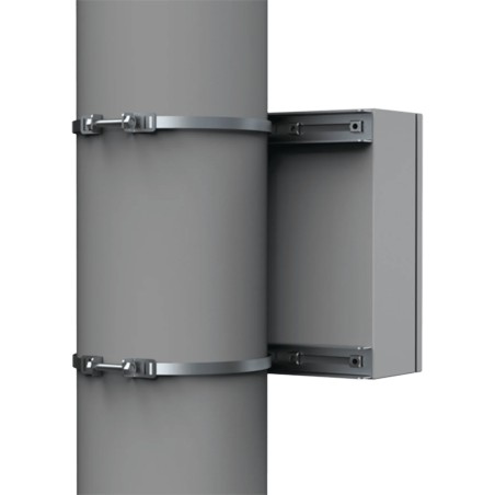 Kit de Fijación para Postes / Enclosure Pole Fixation / Acero Galvanizado / Carga Máxima 900 N / Diámetro Poste 80-250 m
