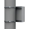 Kit de Fijación para Postes / Enclosure Pole Fixation / Acero Galvanizado / Carga Máxima 900 N / Diámetro Poste 80-250 m