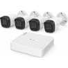 Kit IP 2 Megapixel / NVR de 4 Canales con 4 Puertos PoE  / 4 Cámaras IP Bala para Exterior