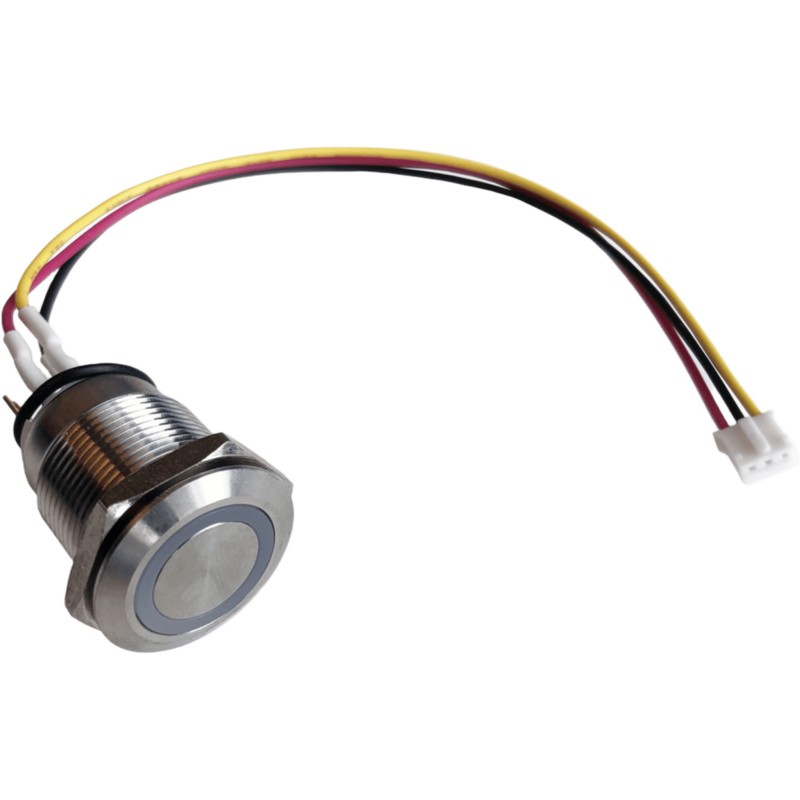 Kit Botones Nexmosphere / 2 Botones S-B90W43 IP65 19 mm + Interfaz XT-B4N6 4 Canales / 256 Combinaciones LED / Controlad