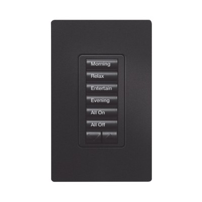 (RadioRA2) Teclado Seetouch Hibrido 6 botones, 2 botones subir/bajar, 