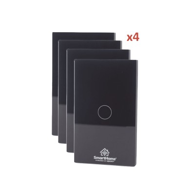 (Wifi) KIT 4 apagadores inteligentes Wifi compatibles con Alexa y Goog