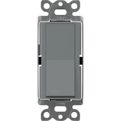 Interruptor Claro, 3 Hilos, 15A, Color Gris