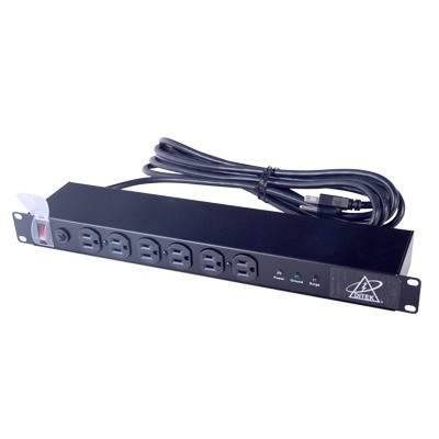 Protector Contra Sobretensiones de 120 VCA, 15 A, 12 Salidas, Montaje 
