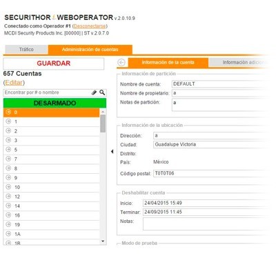 Licencia, Modulo acceso Web local o remota  para operadores del Softwa