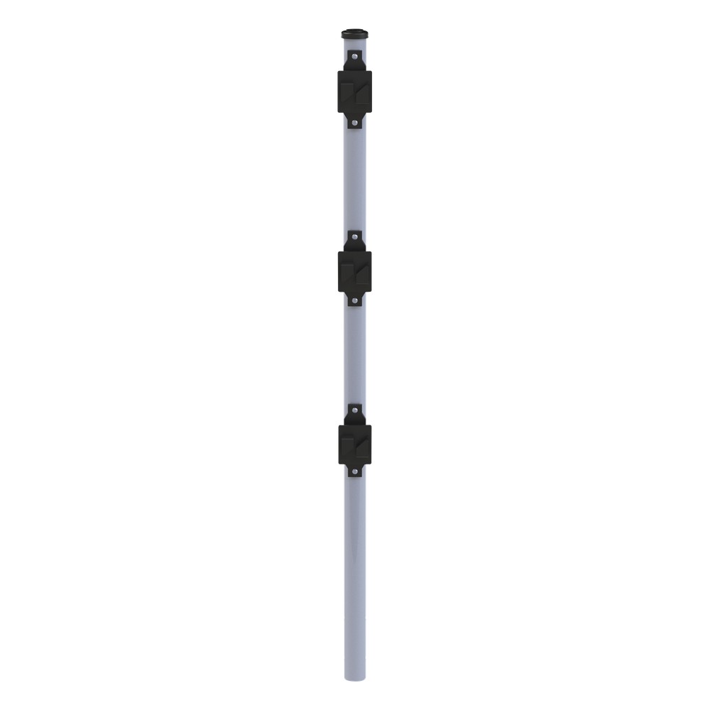 Poste de Paso de 0.75m para Cerca Electrificada. Tubo Galvanizado cal.