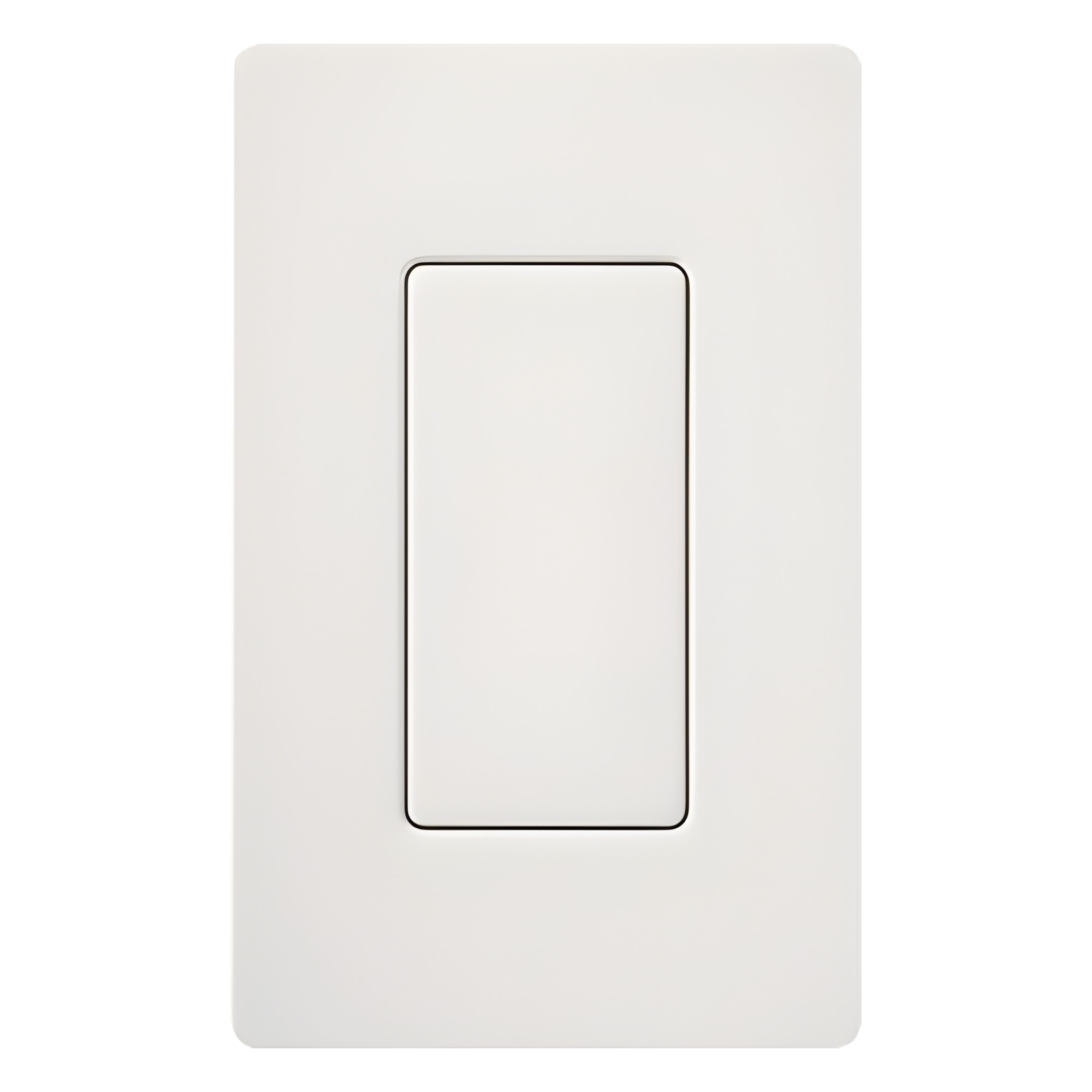 Placa ciega de pared color blanco Snow