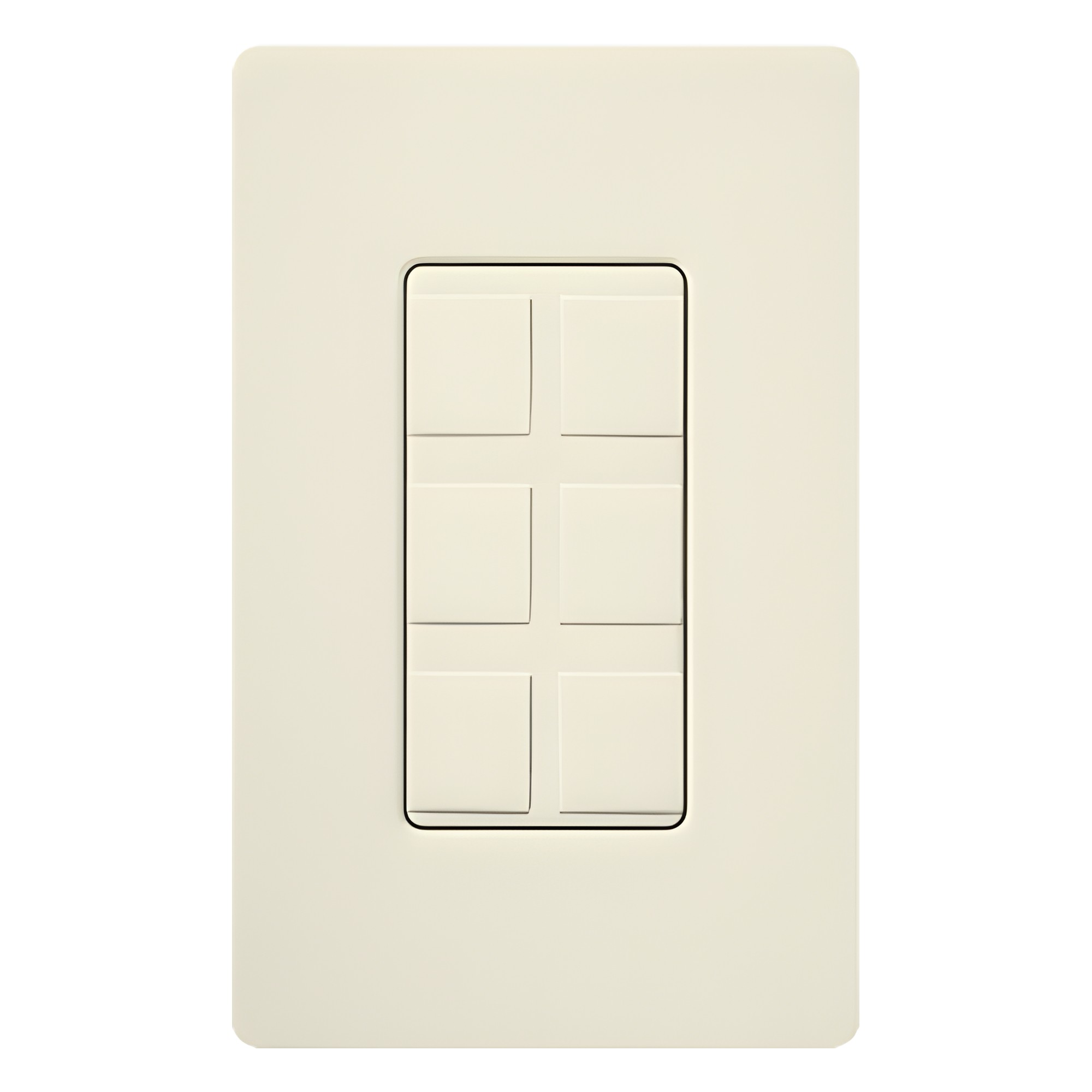 Caja de pared para varios contactos de red o tel, 6 mini espacios