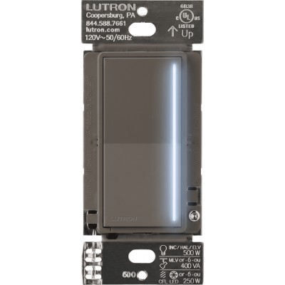 (RadioRa3) Atenuador táctil Sunnata Dimmer PRO color trufa, requiere c