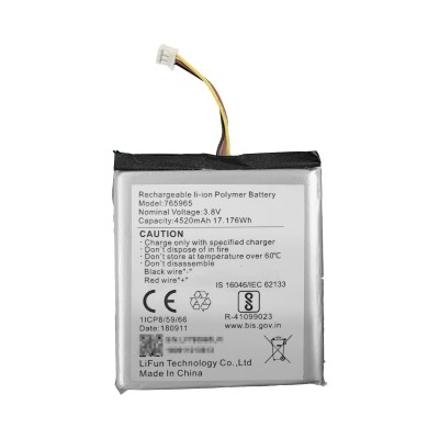 Batería de Respaldo para Panel de Alarma Hikvision / 4520 mAh / Compat