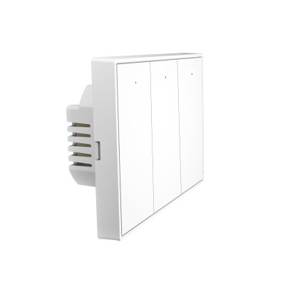 Interruptor On/Off panel táctil touch inalámbrico ZigBee Plus 3 botone