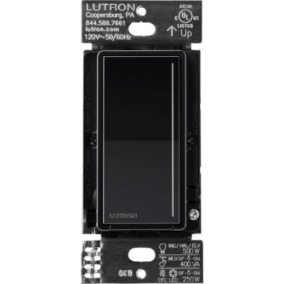 (RadioRa3) Atenuador táctil Sunnata Dimmer PRO color negro brillante ,