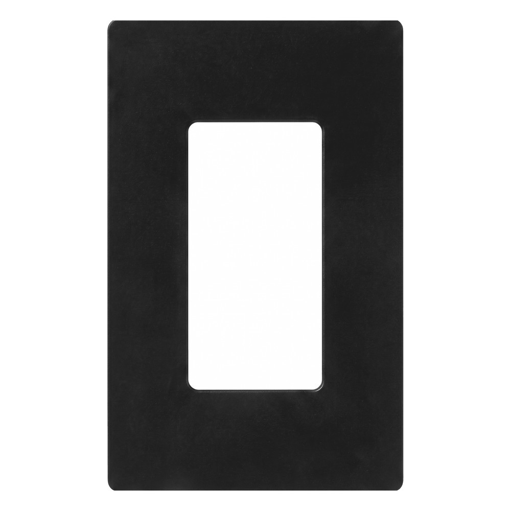 Tapa Color Negro para interruptor o dimmer Lutron, 1 gang, limpio y mo