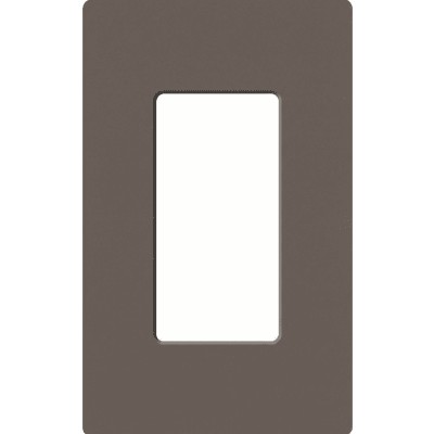 Placa de pared 1 espacio, para atenuador (dimmer), apagador ó control 