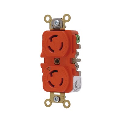 Receptáculo Duplex de Media Vuelta / 15 A 125 V CA / 2 Polos 3 Hilos /
