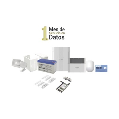 KIT Panel de Alarma HYBRID PRO / 1 Panel Híbrido / 1 Monitor LCD / 2 C