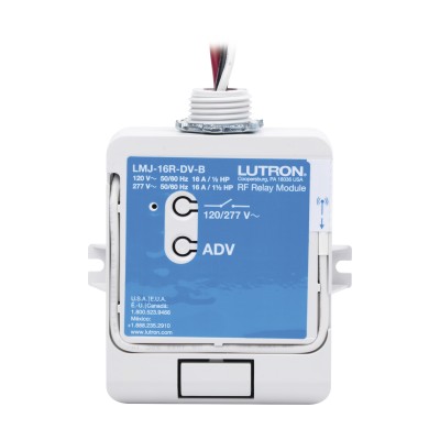 (RadioRA2) Relay control de iluminación, carga 16A, 120/277V, compatib