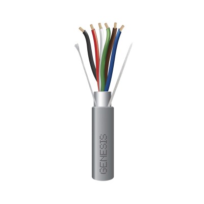 Bobina de 305 Metros (1000 Pies) de Cable / 6 x 22 AWG Blindado / Rise