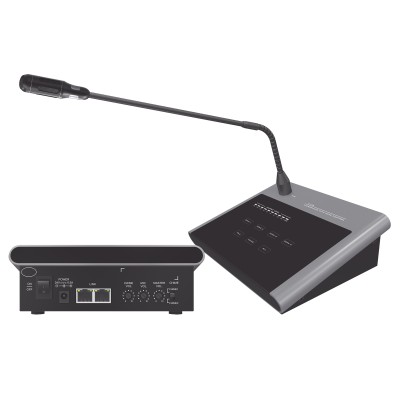 Microfono Remoto de 4 Zonas Para Sistema de Voceo | Compatible Con Amp