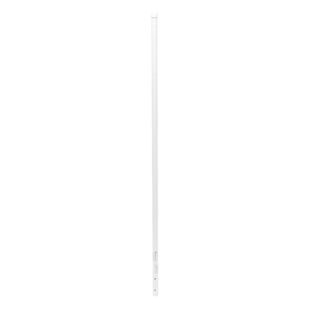 Poste de Esquina Blanco de Acero Galv. de 1.2m para Cerca Electrificad