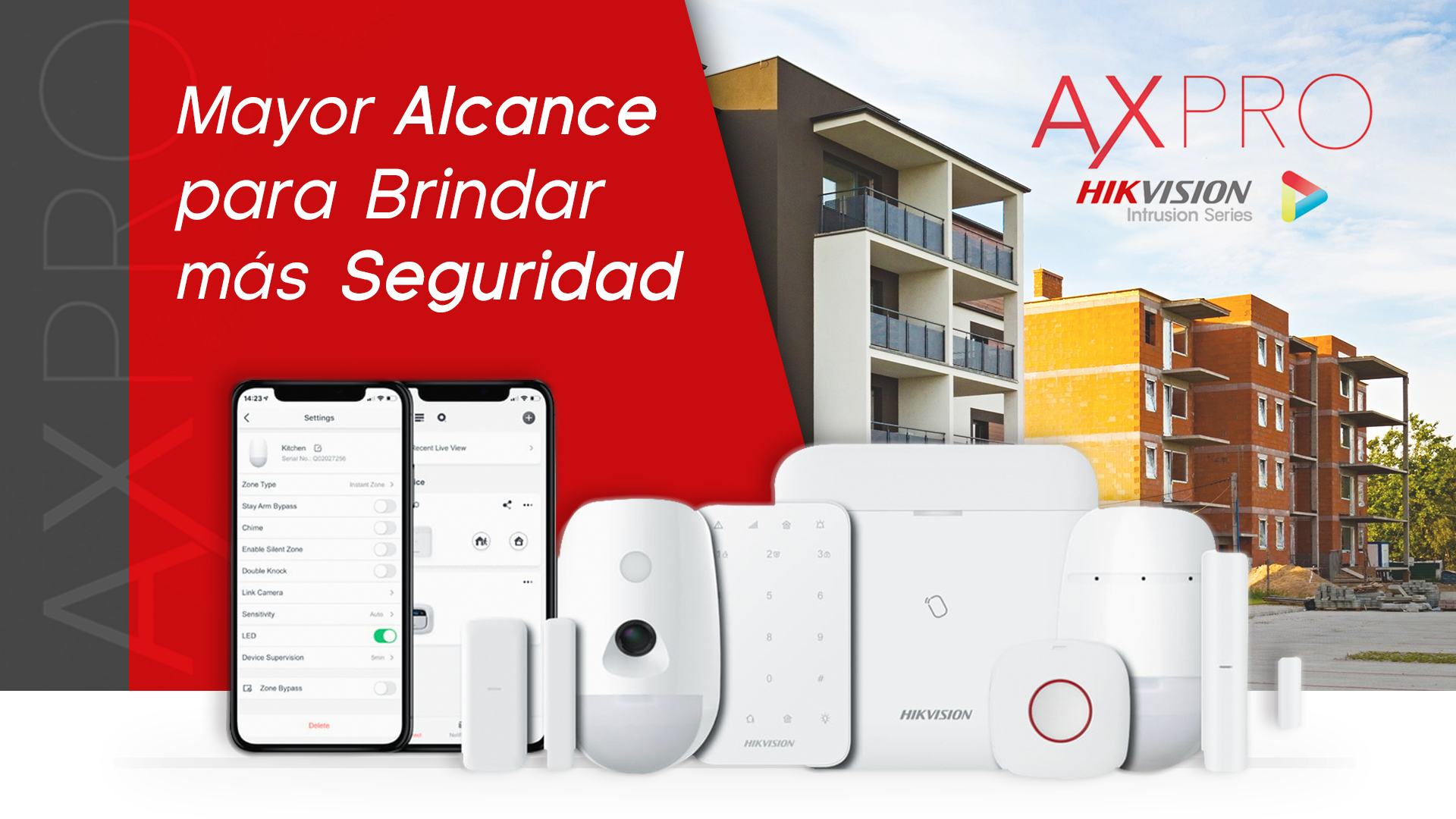 (AX PRO) KIT de Alarma AX PRO con GSM (3G/4G) / Incluye: 1 Hub / 2 Sen