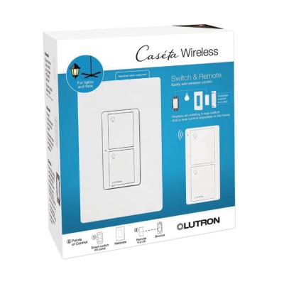 (Caseta Wireless) Kit, Apagador, base para empotrar en pared el contro