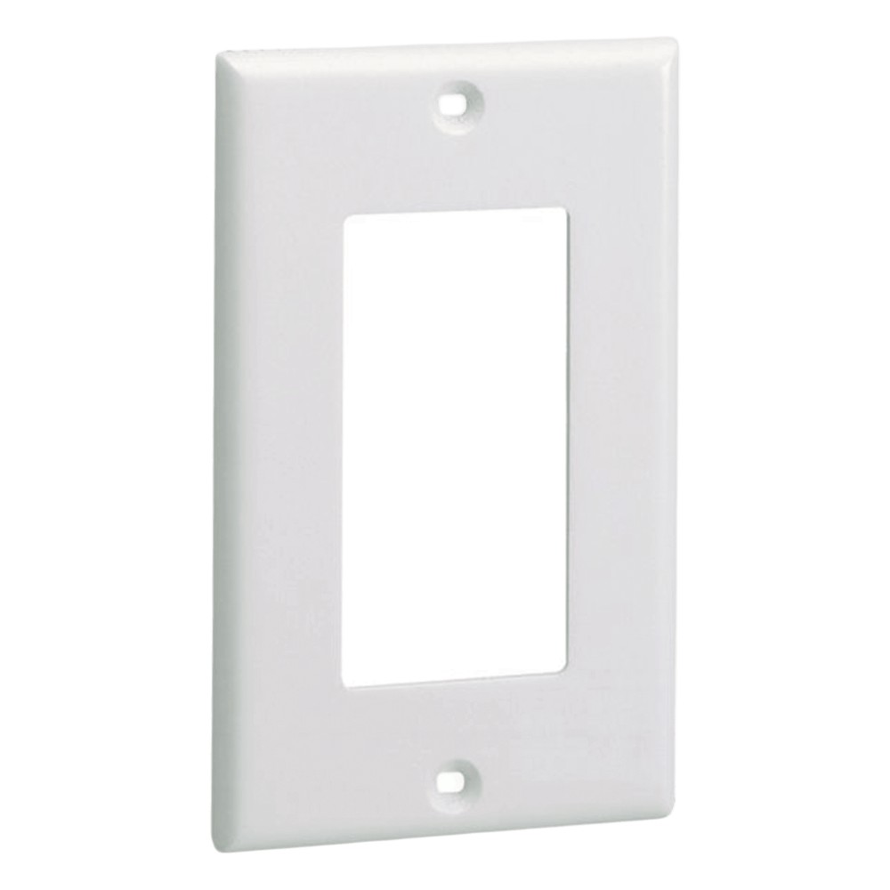 Placa de Pared Frontal Estándar GFCI, Material ABS, Color Blanco