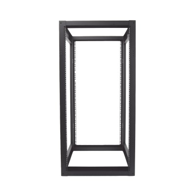 Rack Estándar 19" de 4 Postes, Acero, 24 Unidades, Profundidad Ajustab