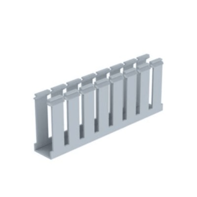 Canaleta Ranurada de PVC sin Tapa, Tipo G, 1.25 in de Ancho, 3.12 in d