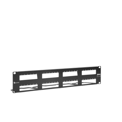 PATCH PANEL MAX VACIO ID VERTICAL UTP 48 PTOS PLANO 2U NEGRO