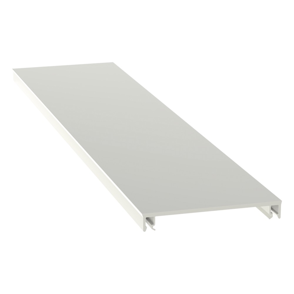 Cubierta para canaleta T-70, de PVC rígido, 70.1 x 9.1 x 1828.8 mm, Co