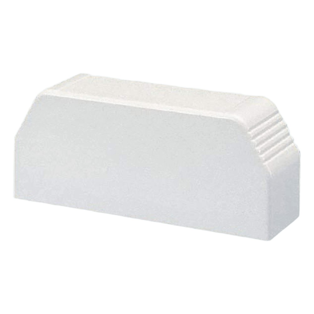 Tapa final, para uso con canaleta T70, Material PVC Rígido, Color Blan