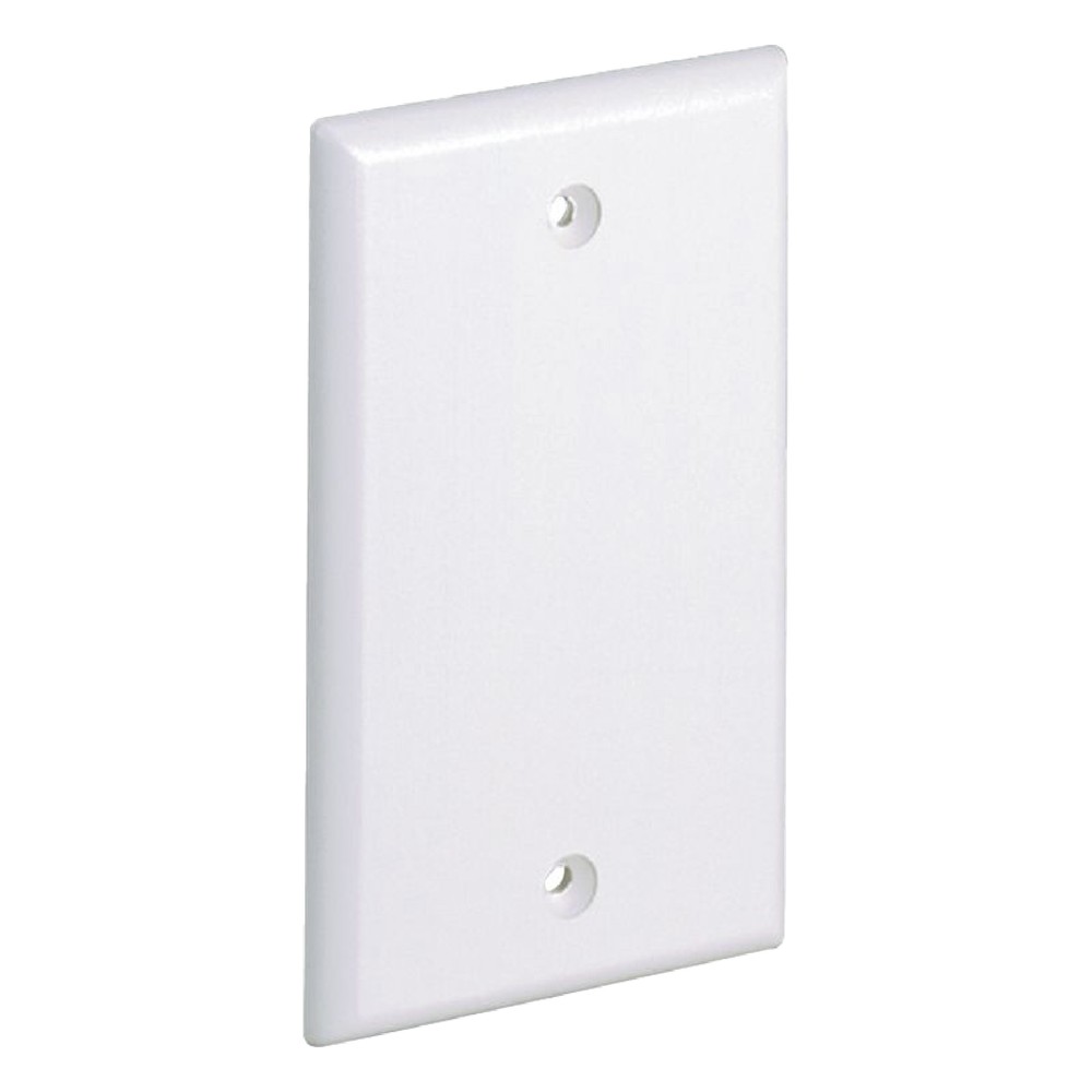 Placa de Pared Ciega Universal, Material ABS, Color Blanco