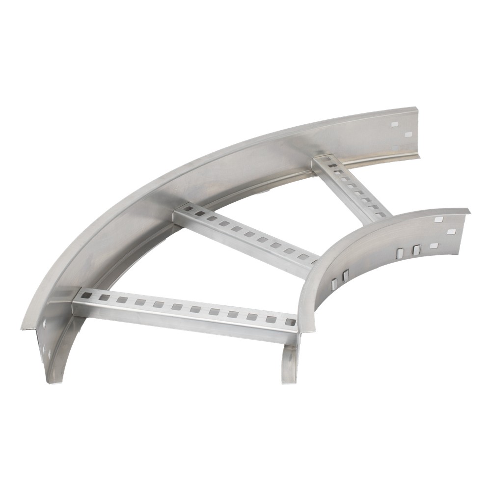 Curva Horizontal de Aluminio de 90° Perfil Z / Peralte 3 1/4" / Ancho 