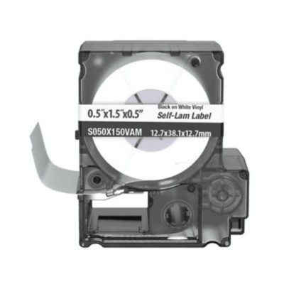 Casete de 175 Etiquetas Autolaminadas de 12.7 x 38.1 mm (0.5 x 1.5 pul