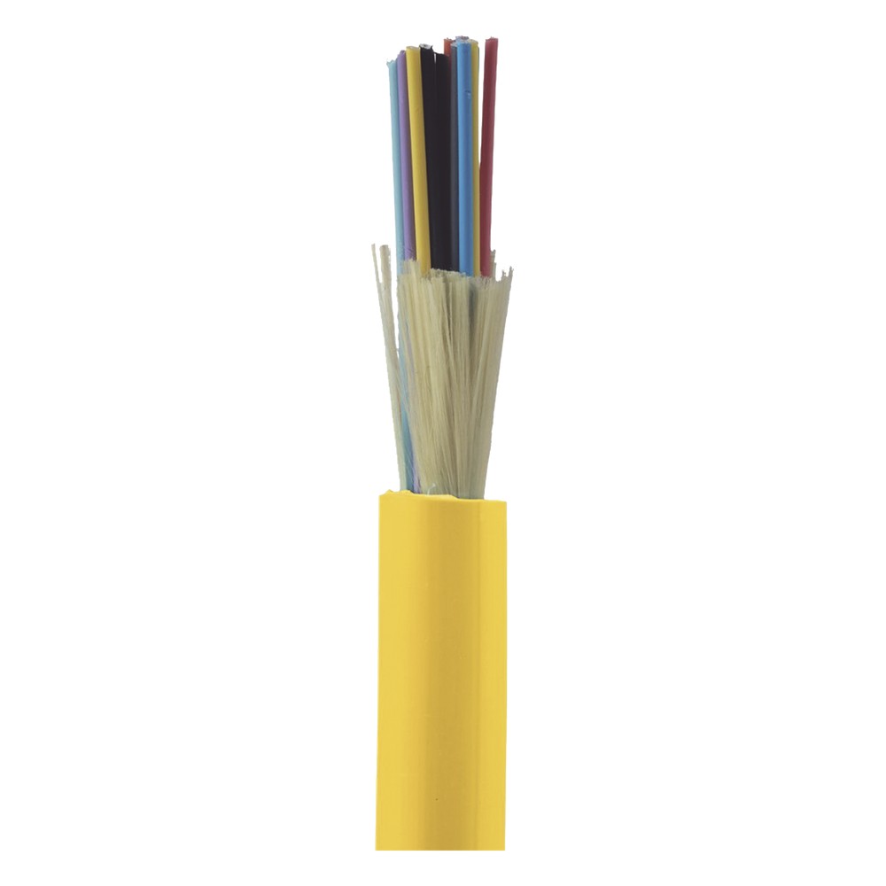 Cable de Fibra Óptica de 24 Hilos, Monomodo OS2 9/125, Interior, Tight