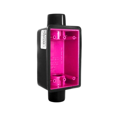 Caja Rectangular de 1/2"/ Con Recubrimiento exterior de PVC e interior