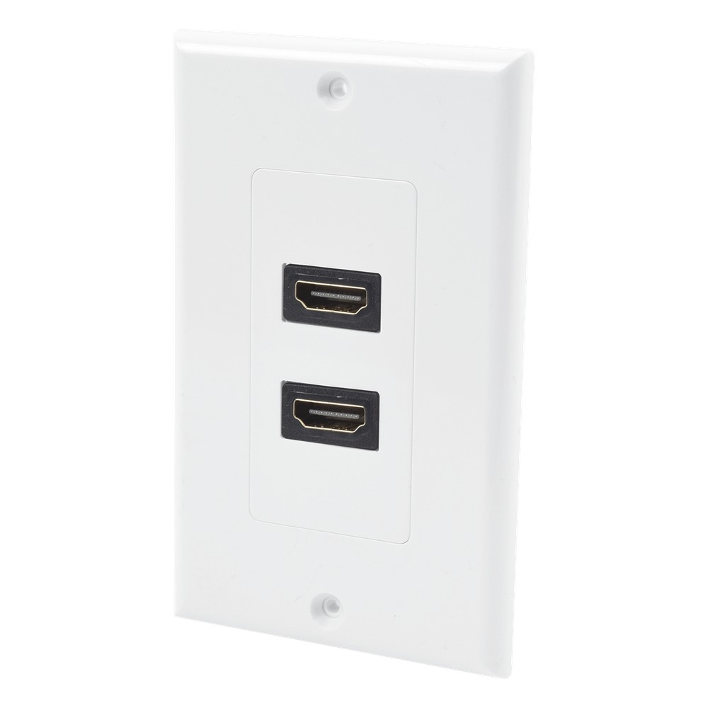 Placa de Pared de 2 Puertos HDMI Hembra a Hembra