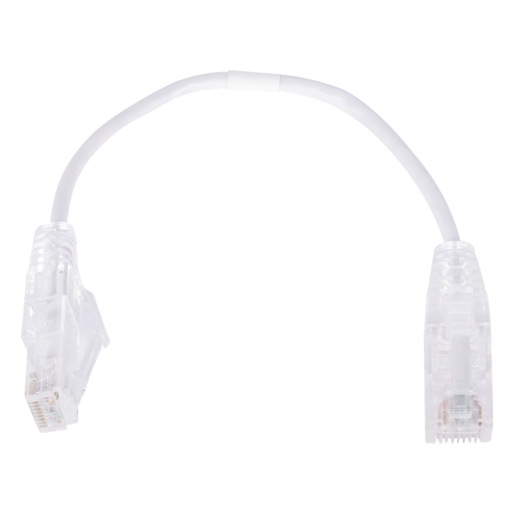 Cable de Parcheo Slim UTP Cat6 - 20 cm (7.87 Pulgadas) Blanco Diámetro