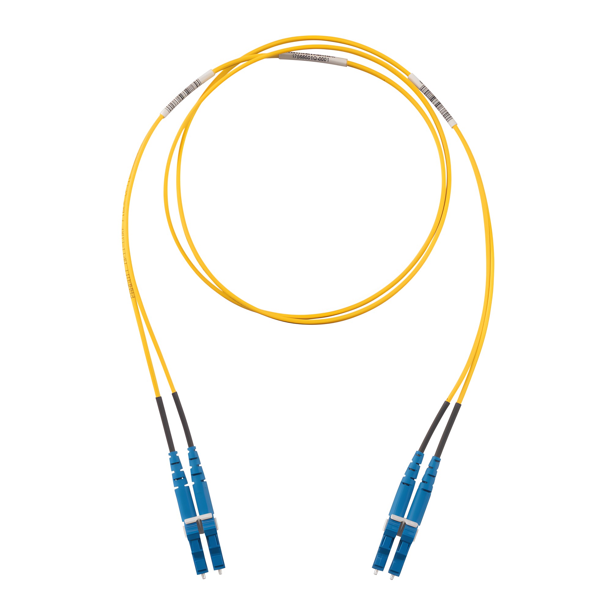 Jumper de Fibra Optica Monomodo 9/125 OS2, LC-LC Duplex, LSZH (Cero Ha