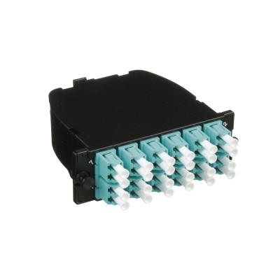 Casete OptiCom de Fibra Óptica Multimodo OM3, Con 2 Conectores MPO a 1