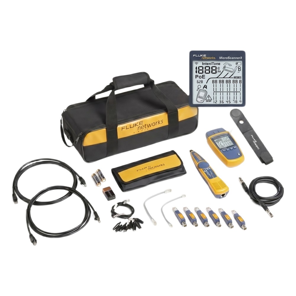 Kit Profesional de Verificador de Red MicroScanner2, para Comprobación