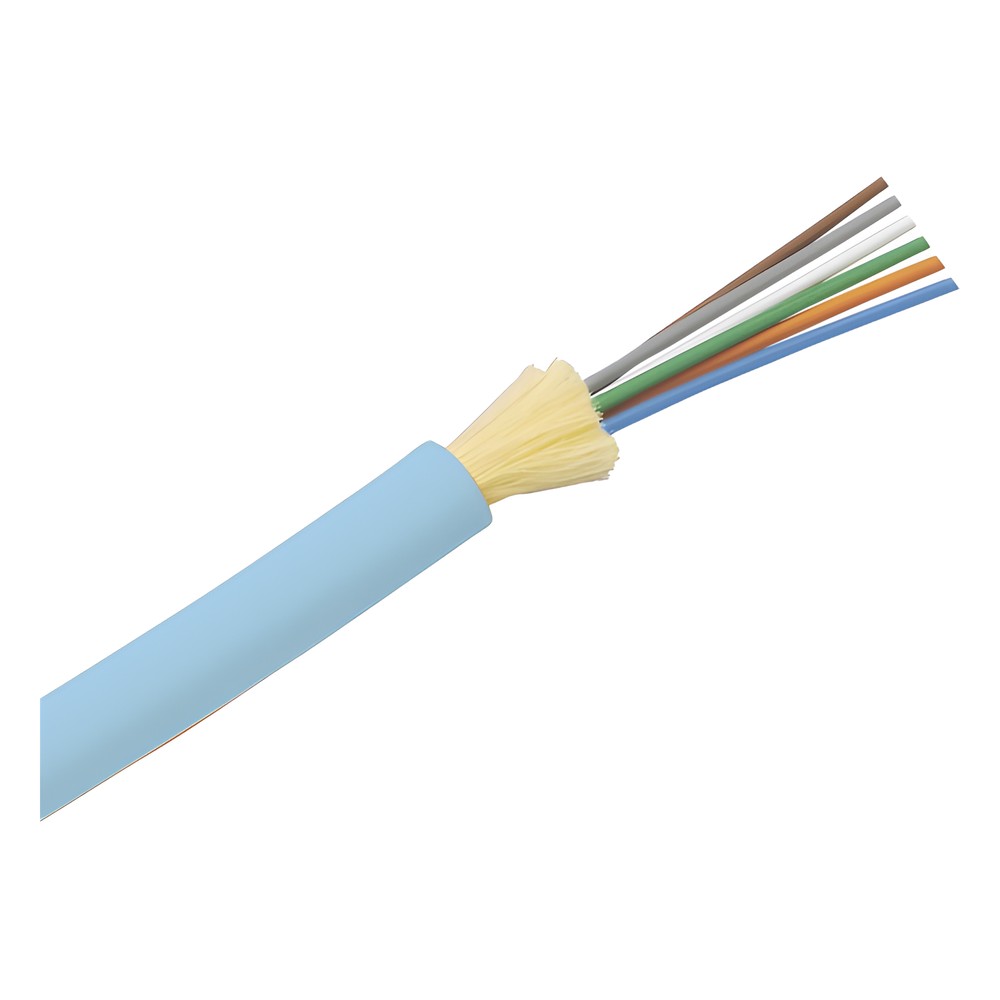 Cable de Fibra Óptica de 6 Hilos, Multimodo OM4 50/125 Optimizada, Int