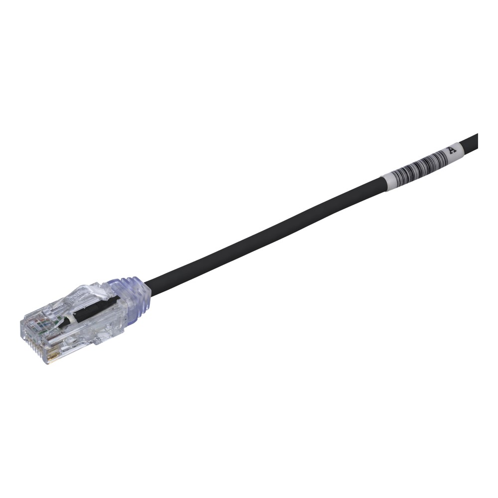 Cable de Parcheo TX6, UTP Cat6, Diámetro Reducido (28AWG), Color Negro