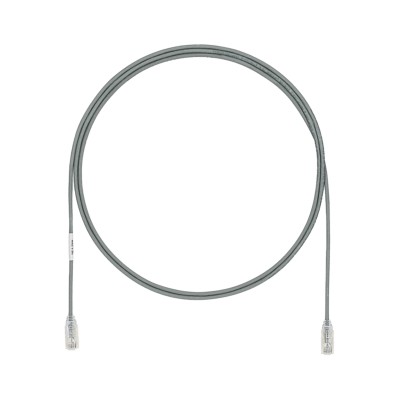 Cable de Parcheo TX6, UTP Cat6, Diámetro Reducido (28AWG), Color Gris,