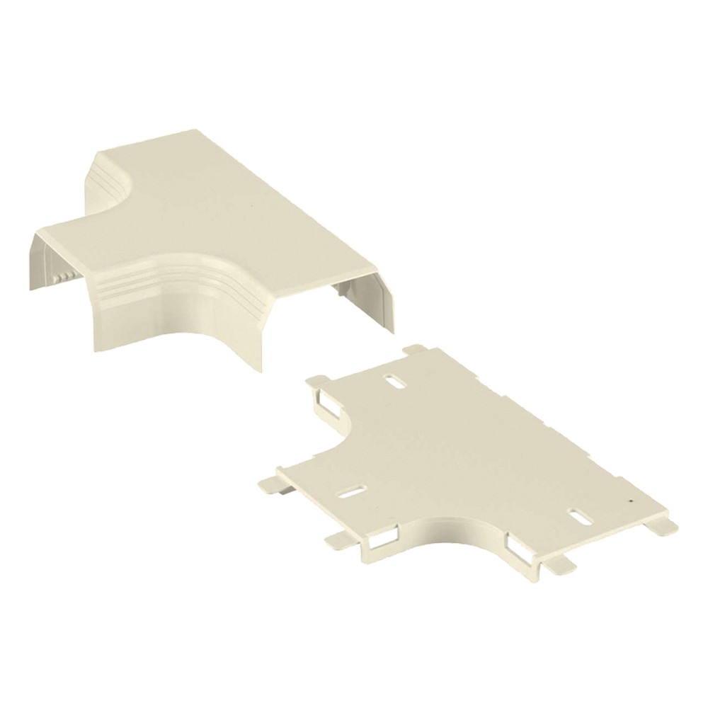Accesorio en "T", para uso con canaleta T45, Material PVC Rígido, Colo