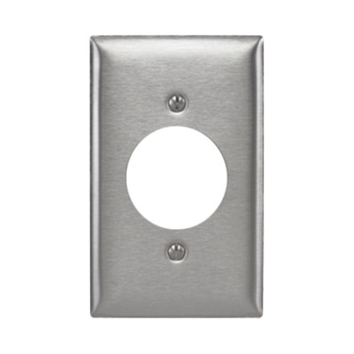 Placa para Receptaculo Sencillo 20 y 30 A de Media Vuelta/ 1.6" (40 mm